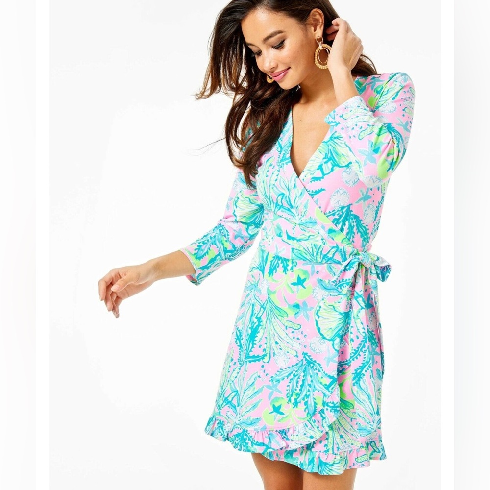 NWT Lilly Pulitzer Jessalynne wrap romper, M
